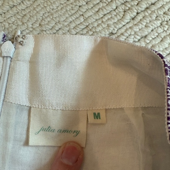 Julia Amory Purple Patterned Women's Gidget Skirt Size medium - Picture 3 of 4